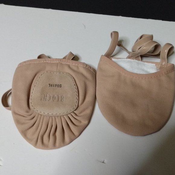 Bloch Ladies Leather Eclipse Half-Sole Lyrical Dance Shoes Size M - Picture 7 of 8